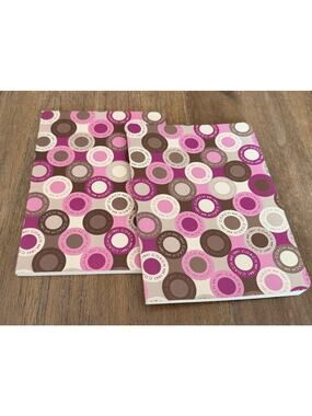 Coach Pink Gray Purple Journal Circle Notebooks X2 5.5 x 7.75 iY2K Vibe Unused
